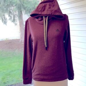 Women’s EUC ADIDAS Fleece Hooded Sweatshirt, DW4157, Sz S